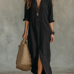 Ava | Oversized Button Maxi Dress