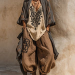 Margaret | Nomadic Bohemian Art Print Three-Piece Set Outfit