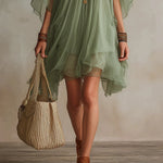 Zalia | Sheer Flow Tunic Dress