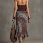 Halsey | Halter Boho Maxi Dress