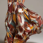 Sophia | Abstract Flow Maxi Dress