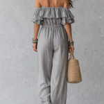 Jewell | Ruffled Off-Shoulder Set