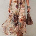 Laurie | Soft Floral Halter Maxi Dress