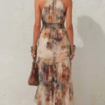Chloe | Vintage Floral Soft Midi Dress
