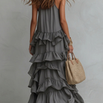 Sequoia | Layered Ruffle Halter Maxi