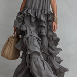 Sequoia | Layered Ruffle Halter Maxi
