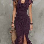 Heidi | Sculpted Ruched Midi Dress