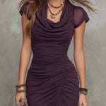 Heidi | Sculpted Ruched Midi Dress