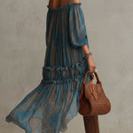 Quincy | Off-Shoulder Boho Mini Dress