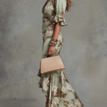 Kerry | Ruched Floral Slit Dress