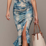 Desire | Bohemian Tie-dye Pleated Midi Dress
