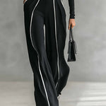 Violet | Turtleneck Wide-Leg Pants Set