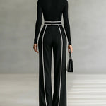Violet | Turtleneck Wide-Leg Pants Set