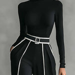 Violet | Turtleneck Wide-Leg Pants Set