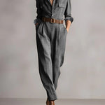 Hannah | Elegant Checkered Jumpsuit
