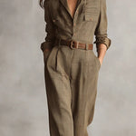 Hannah | Elegant Checkered Jumpsuit
