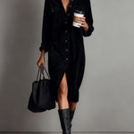 Zaiya | Relaxed Button Midi Dress