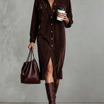 Zaiya | Relaxed Button Midi Dress