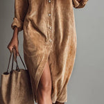 Zaiya | Relaxed Button Midi Dress