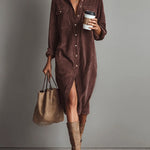 Zaiya | Relaxed Button Midi Dress