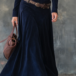 Kimberly | Suede Maxi Dress(With belt)