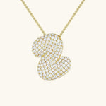 Bubble Initial Crystals Necklace