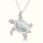 Shiny Turtle Pendant Necklace