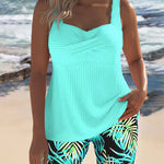 Daphne - Flattering Tankini Ribbed Set