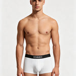 2 Pack Men's Sweat-Wicking Solid U-Pouch Breathable Trunks