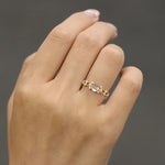 Golden Moonstone Elegant Ring