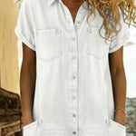 Clara | Short Sleeve Playsuit Dress