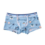 3 Pack Men's Ice Silk Trunks with Separated Pouch Design