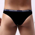 4 Pack Men's Sexy Comfortable Ice Silk Breathable Thong