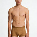4 Pack Men's Antibacterial Cotton Jacquard Breathable Solid Color Trunks
