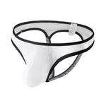 3 Pack Men's Airy Mesh Moisture-Wicking Trendy Jockstraps