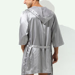 Couple Soft Tie Thin Bathrobe Pajamas