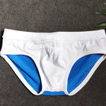 Mens Beachwear Bulge Pouch Paded Swim Briefs