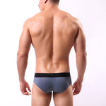 3 Pack Men's Striped U-Pouch Breathable Casual Briefs