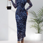 ALIANNA™ - Elegant Leopard Print Ruched Bodycon Dress for Parties