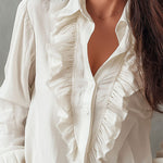 Anna | Simple Ruffled Reversible Blouse