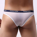 4 Pack Men's Sexy Comfortable Ice Silk Breathable Thong