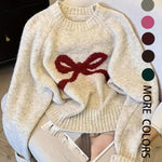 GRACIE™ - Elegant Bow Knit Sweater for Fall & Winter Fashion