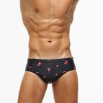 Mens Paded Racing Swimming Briefs