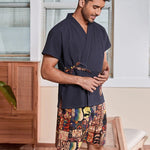 Printed Kimono Pajamas For Men
