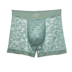 Men's Mid-Rise Sexy Seamless Lace Trunks