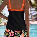 Federica - Ribbed Tankini Shorts Set