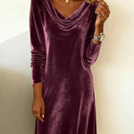 Beatrice - Loose Fitting Velvet Dress