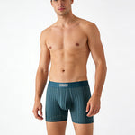 2 Pack Men's Soft-Touch Waistband Movement-Friendly Stretch Fit Boxer Briefs