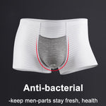 2 Pack Silk Striped Men's Super Thin Underwear