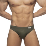 Men's Color Block Swim Briefs with Removable Pad